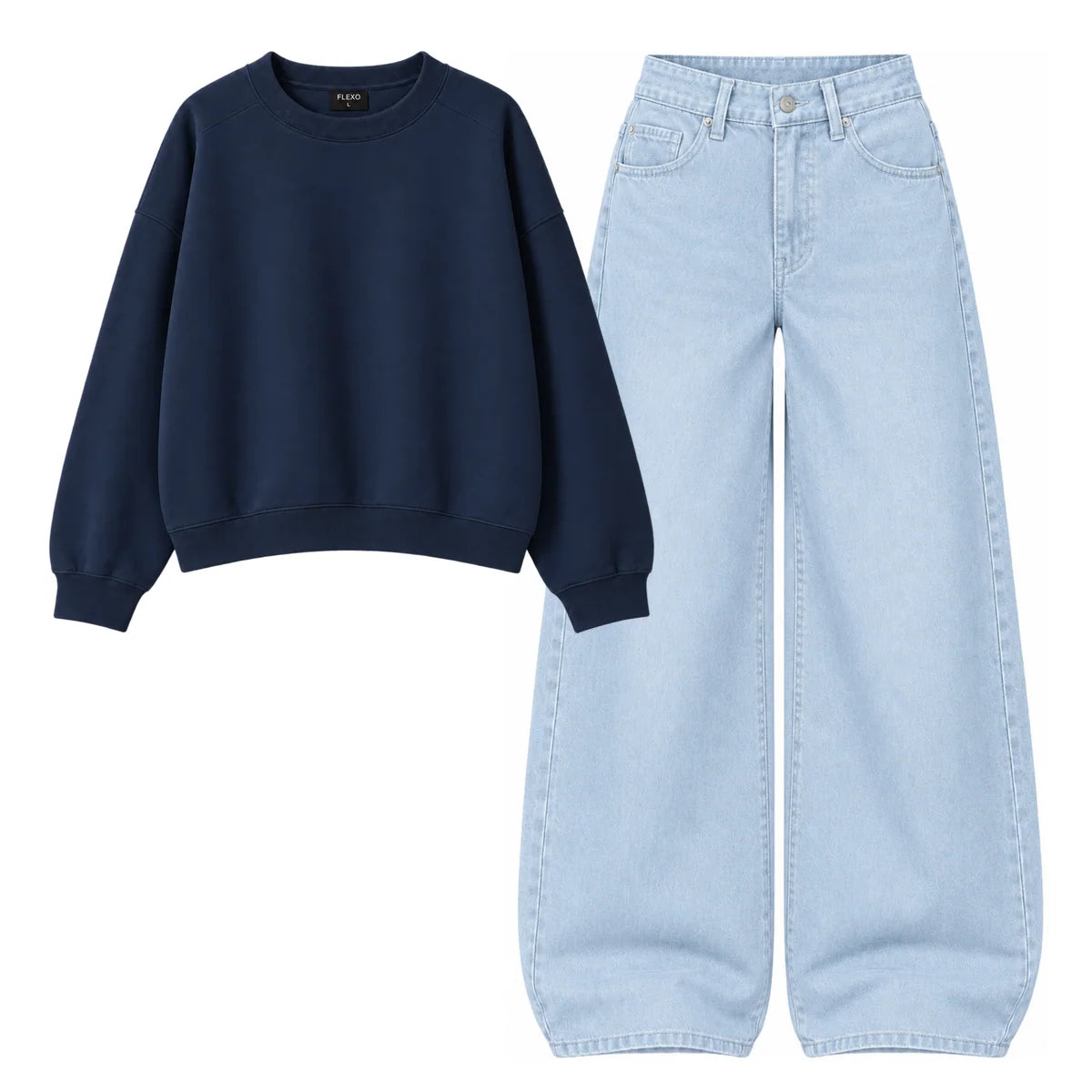 Baggy Jeans With Oversized Sweatshirt