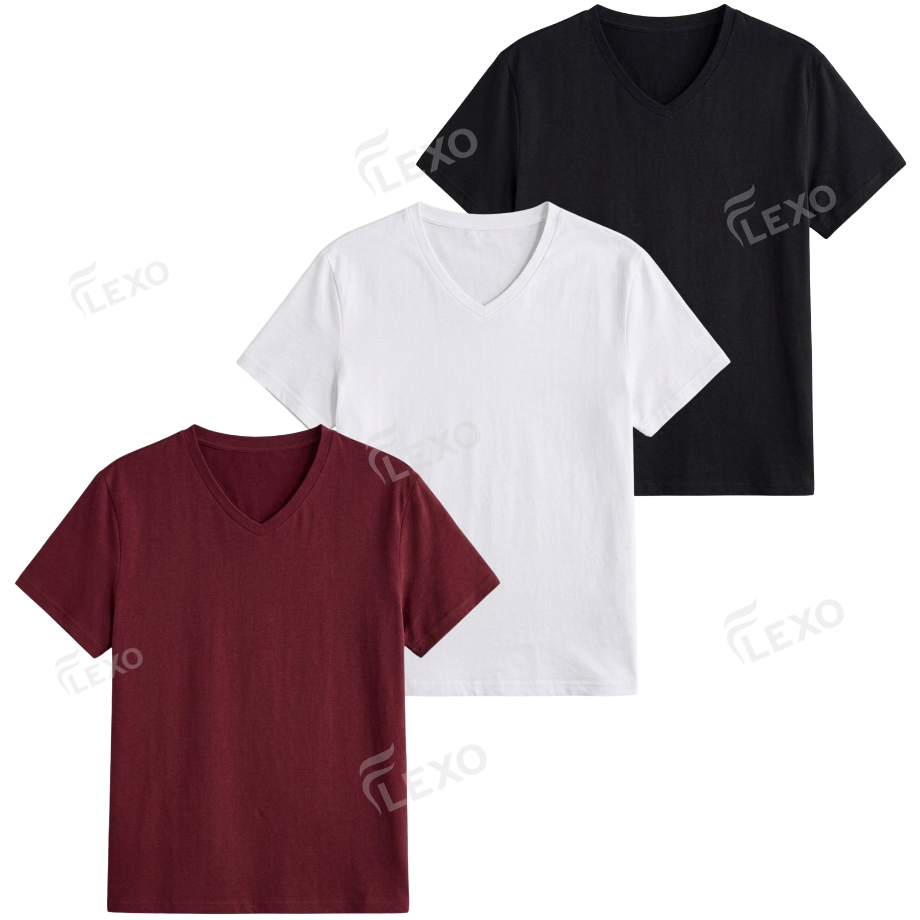 Pack Of 3 V-Neck T-Shirt