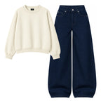 Baggy Jeans With Oversized Sweatshirt