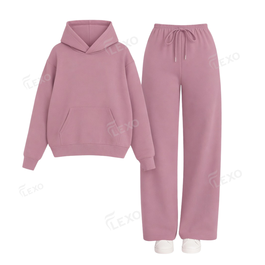 Straight Leg Trouser With Oversized Hoodie Main image
