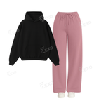 Straight Leg Trouser With Oversized Hoodie