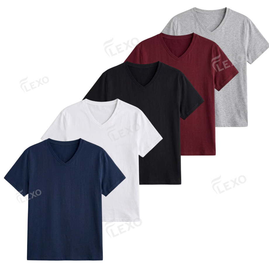 Pack Of 5 V-Neck T-Shirt