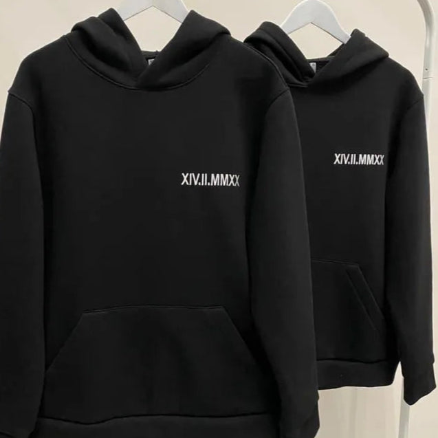 Roman Date couple Hoodie Main image
