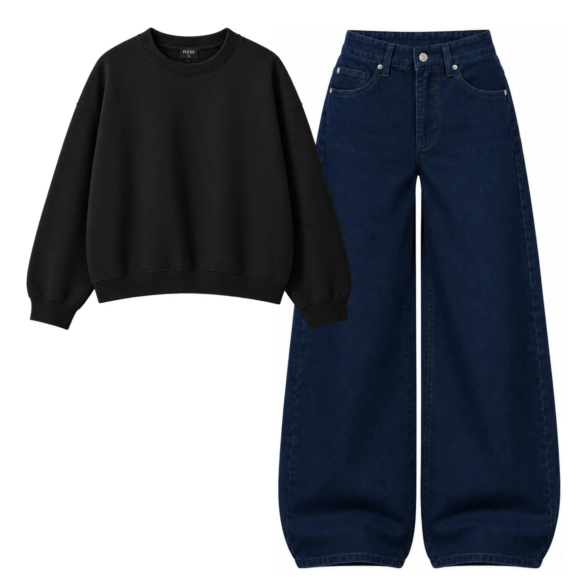Baggy Jeans With Oversized Sweatshirt