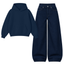 Dark blue Baggy Jeans With Oversized Hoodie