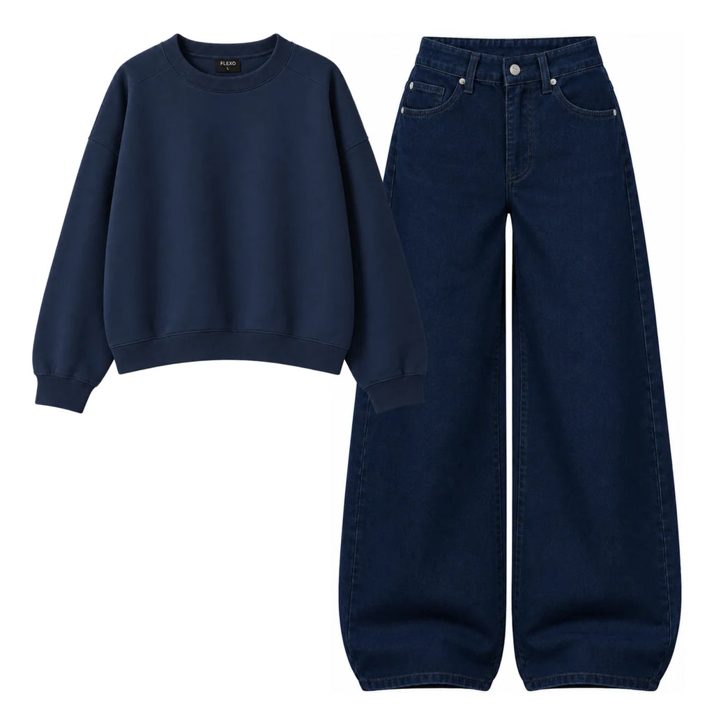 Baggy Jeans With Oversized Sweatshirt