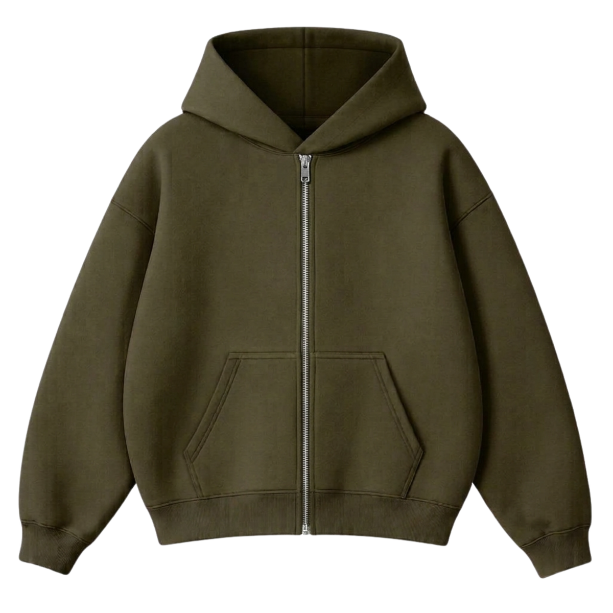 Oversize Drop Shoulder Zipper Main image