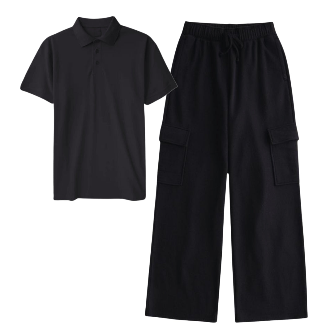 Black Polo with Cargo