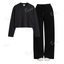 Black Flapper With Crop Full Sleeves T-Shirt