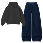 Baggy Jeans With Oversized Hoodie