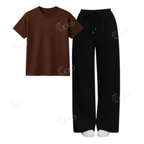 Black Flapper With Regular T-Shirt
