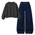 Baggy Jeans With Oversized Sweatshirt