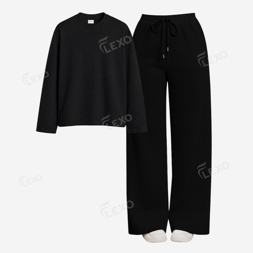 Black Flapper With Full Sleeves T-Shirt