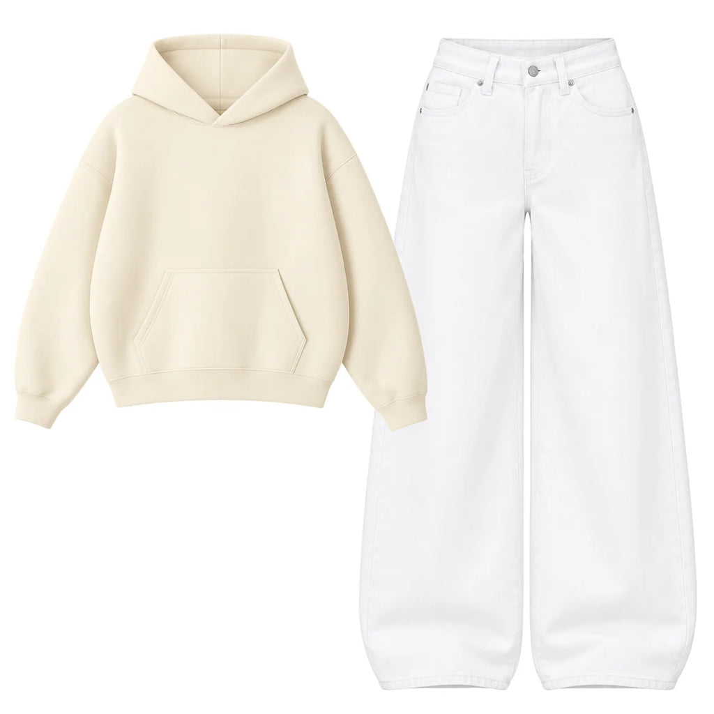 Baggy Jeans With Oversized Hoodie