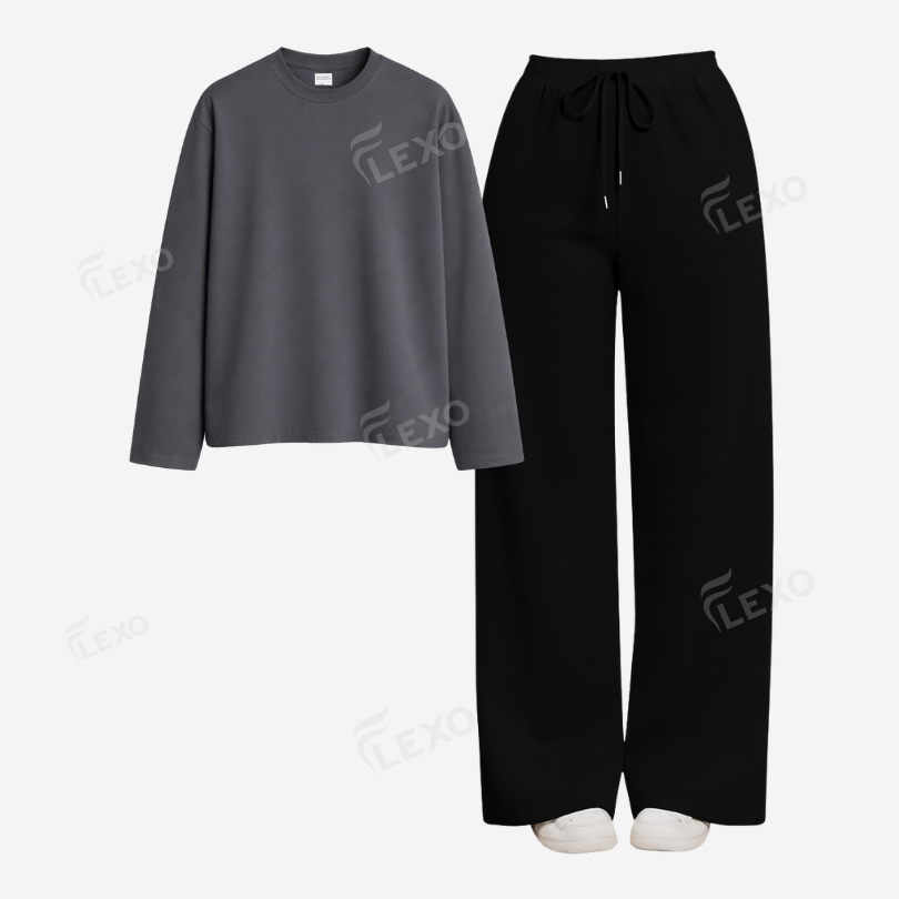 Black Flapper With Full Sleeves T-Shirt
