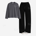 Black Flapper With Full Sleeves T-Shirt