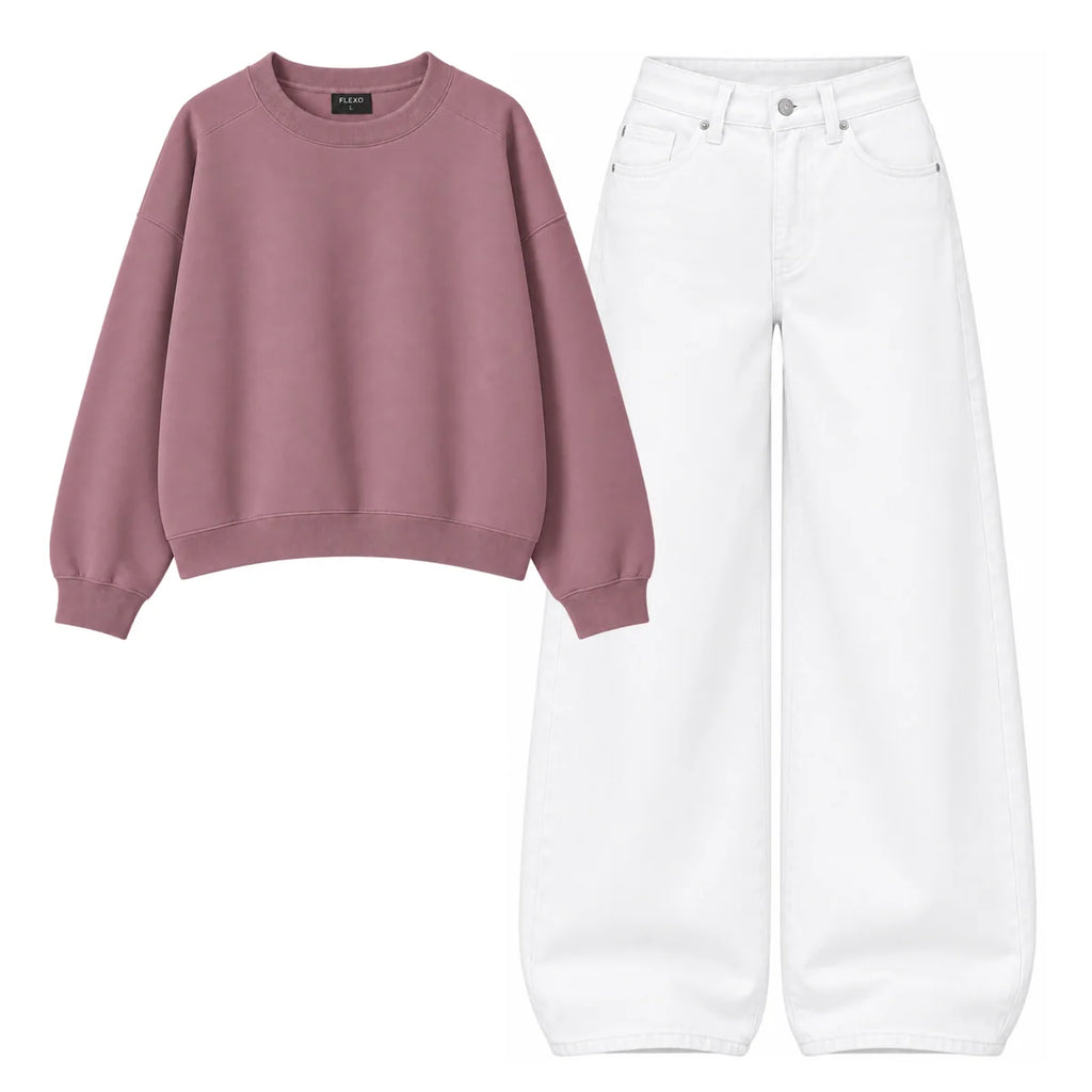 Baggy Jeans With Oversized Sweatshirt