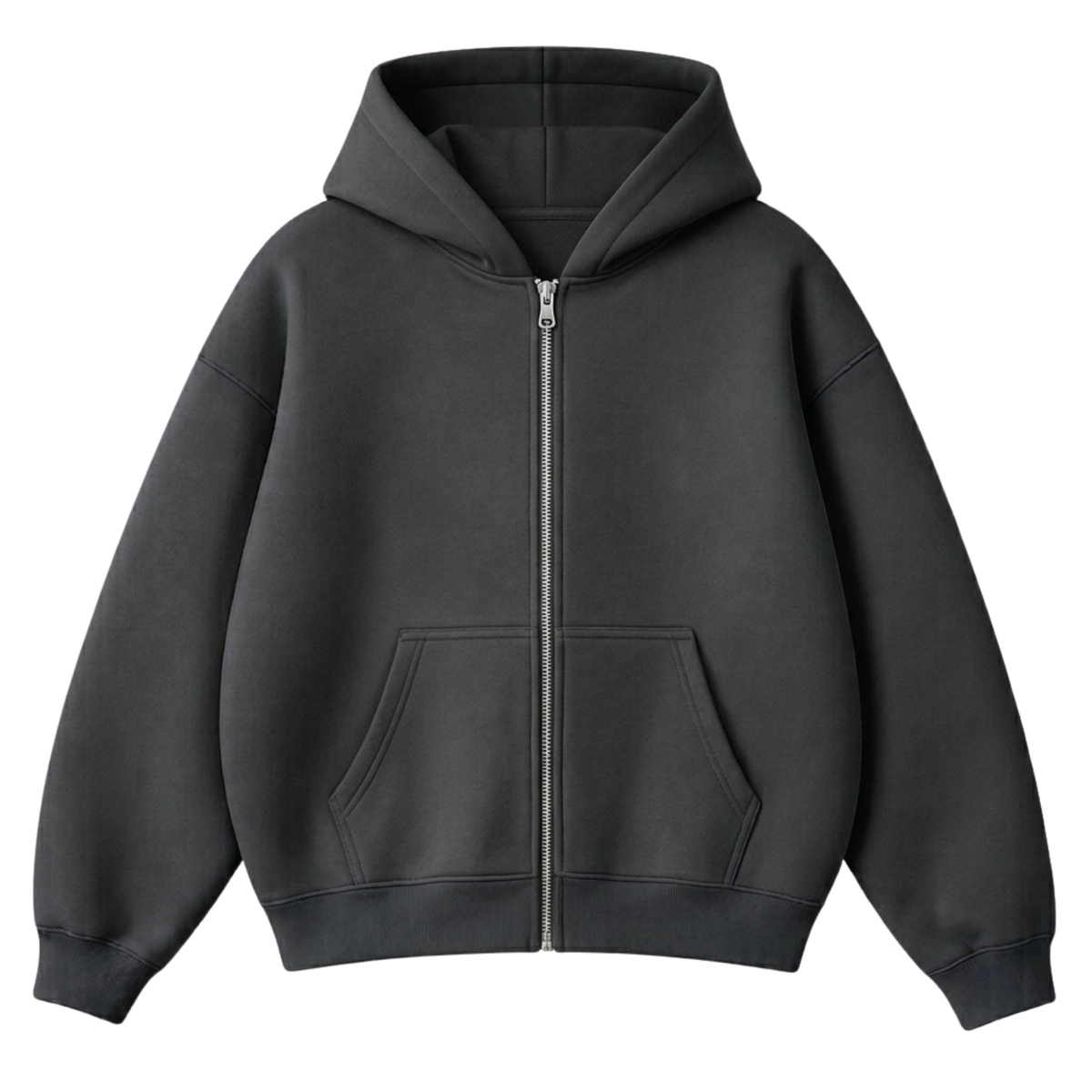 Oversize Drop Shoulder Zipper Main image