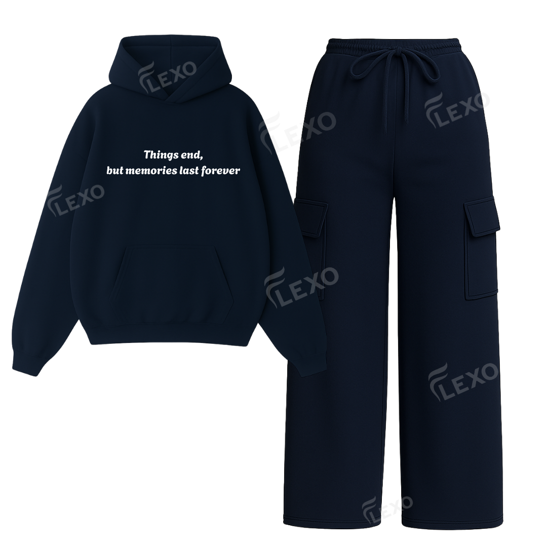 Straight Leg Cargo With Memories Last Forever Hoodie Main image