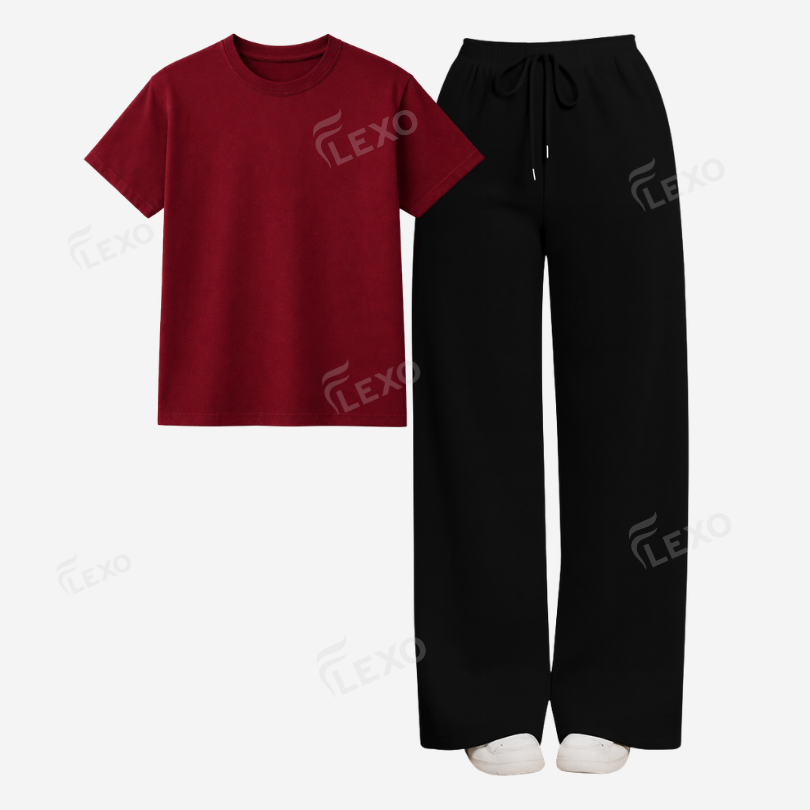 Black Flapper With Regular T-Shirt
