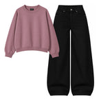 Baggy Jeans With Oversized Sweatshirt