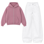Baggy Jeans With Oversized Zipper