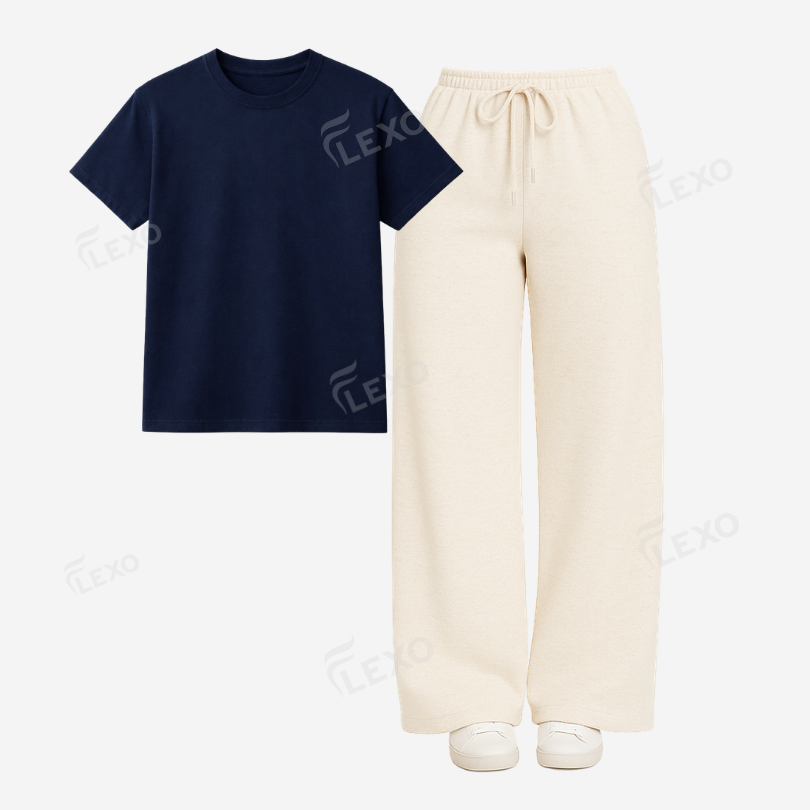 Cream Flapper With Regular T-Shirt