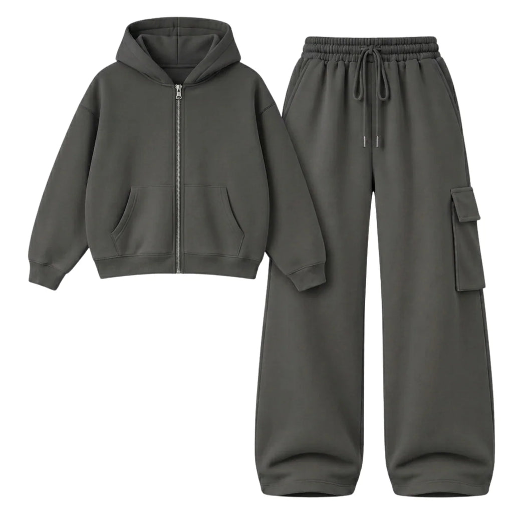 Straight Leg Cargo With Oversized Zipper