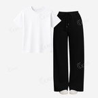 Black Flapper With Regular T-Shirt
