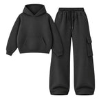 Straight Leg Cargo With Oversized Hoodie