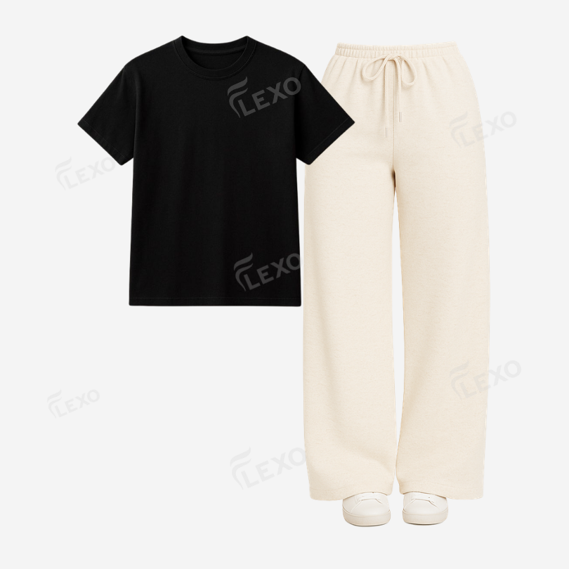 Cream Flapper With Regular T-Shirt Main image