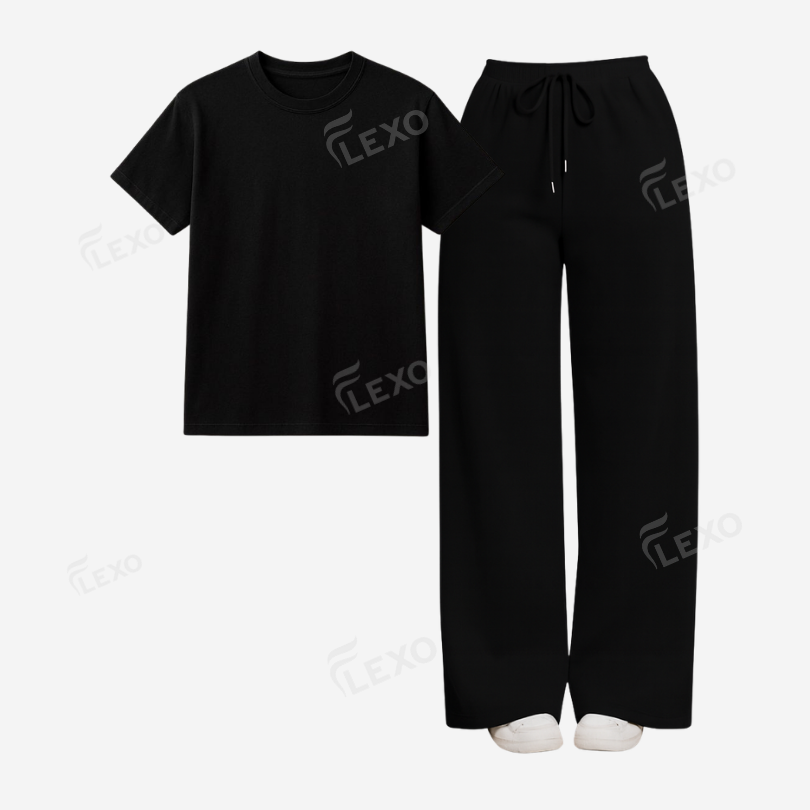 Black Flapper With Regular T-Shirt
