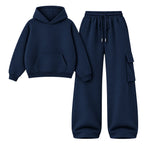 Straight Leg Cargo With Oversized Hoodie