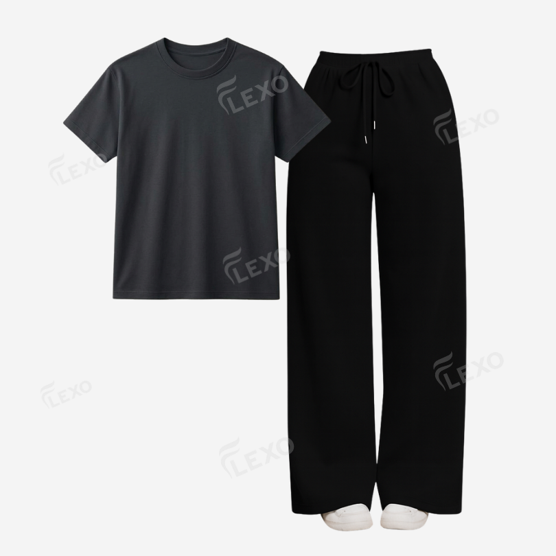Black Flapper With Regular T-Shirt