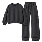 Straight Leg Cargo With Oversized Sweatshirt