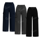 PACK OF 3 STRAIGHT LEG CARGO