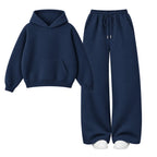 Straight Leg Trouser With Oversized Hoodie