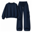 Navyblue Straight Leg Cargo With Oversized Sweatshirt