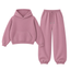 Mauve Oversized Sweatpant With Oversized Hoodie