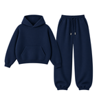 Navyblue Oversized Sweatpant With Oversized Hoodie