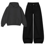 Baggy Jeans With Oversized Hoodie