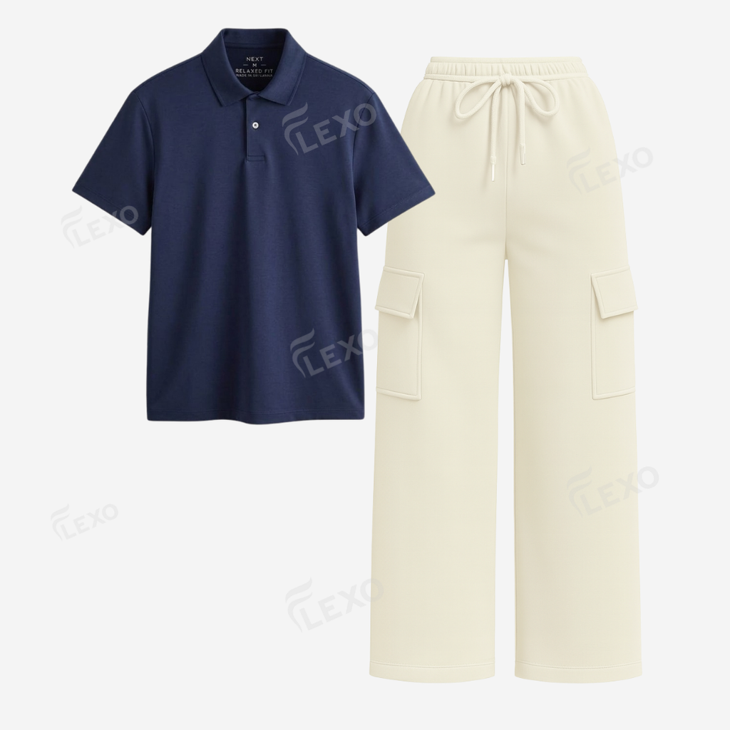 Cream Cargo With Polo