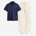 Cream Flapper With Polo