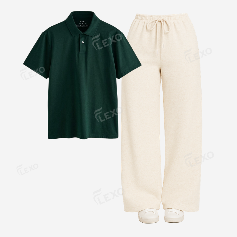 Cream Flapper With Polo