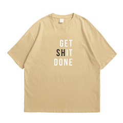 تي شيرت Get Shit Done كبير الحجم - فليكسو