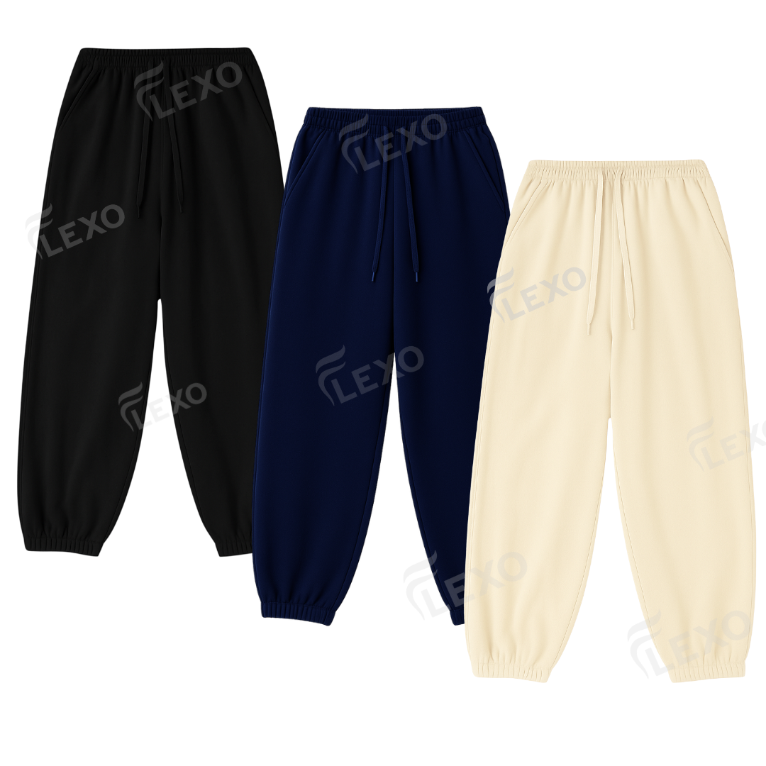 PACK OF 3 OVERSIZED SWEATPANTS