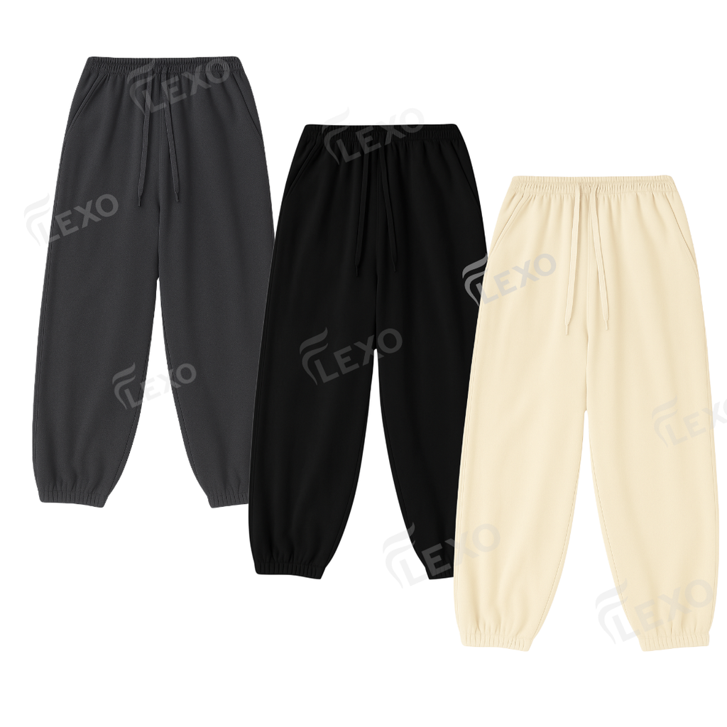 PACK OF 3 OVERSIZED SWEATPANTS
