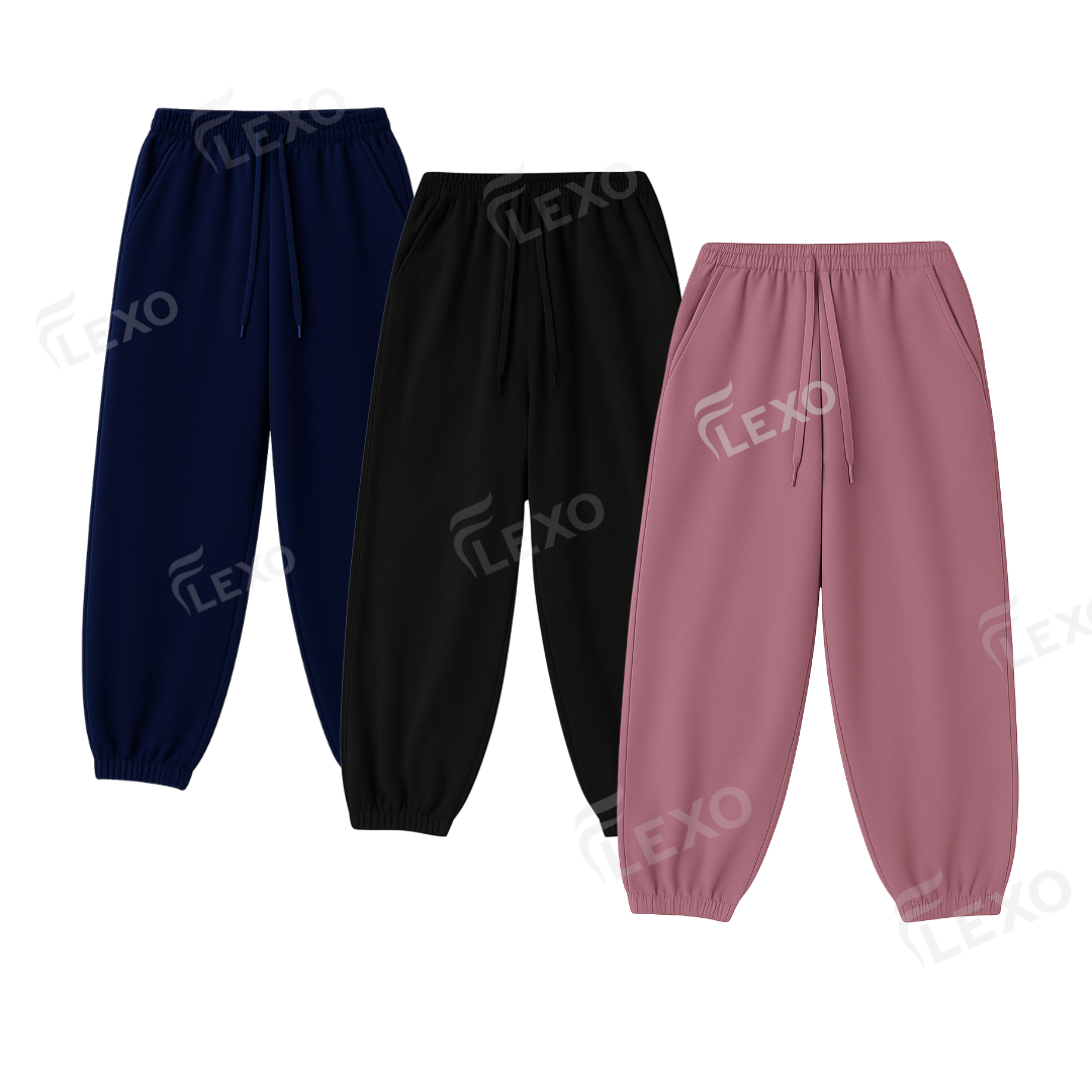 PACK OF 3 OVERSIZED SWEATPANTS