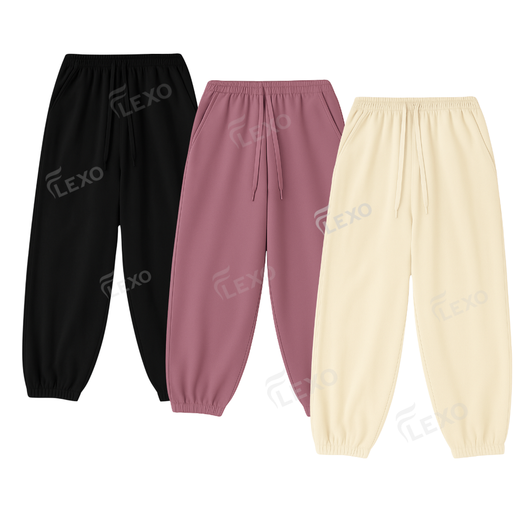 PACK OF 3 OVERSIZED SWEATPANTS