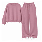 Straight Leg Trouser With Oversized Sweatshirt